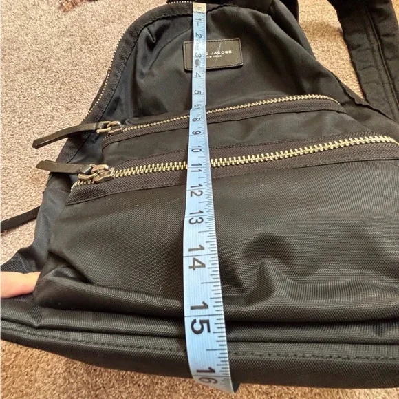 Auth Marc Jacobs Black Nylon Backpack - Picture 9 of 10